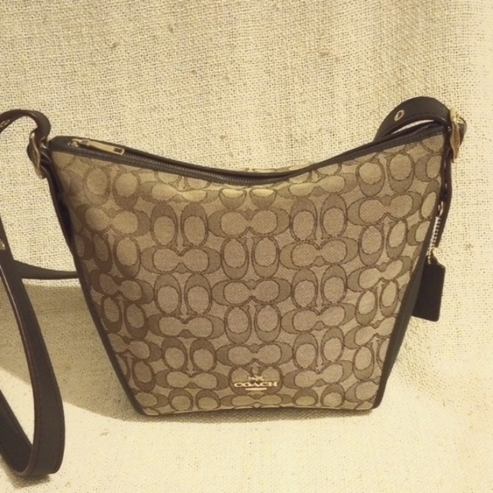 - Coach Signature Brown Crossbody Bag